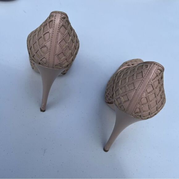 Miu Miu Nude Lattice Heels - Picture 3 of 6